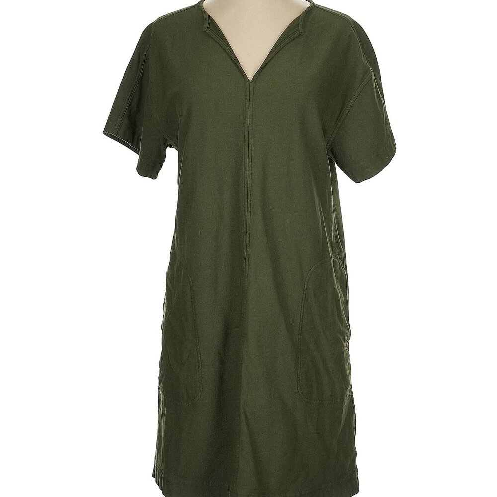 Nice! Athleta Knee Length Dress, Sz. S – Olive green